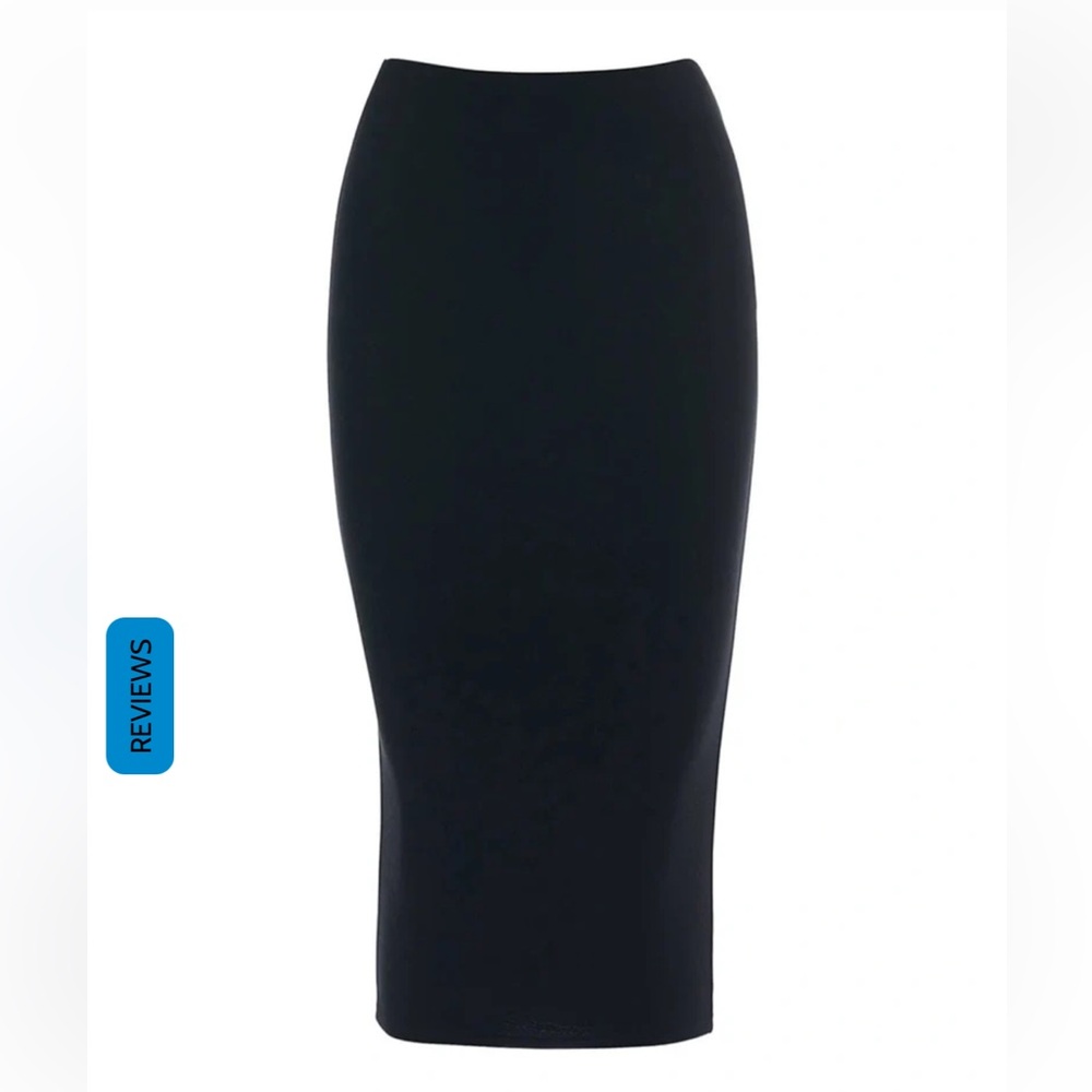 Naked Wardrobe Black Bodycon Midi Skirt XL